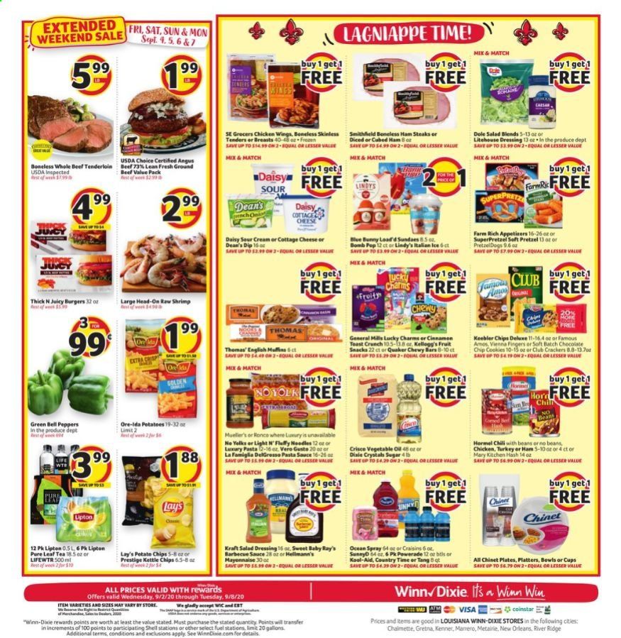Winn Dixie Weekly Ad September 2 to September 8