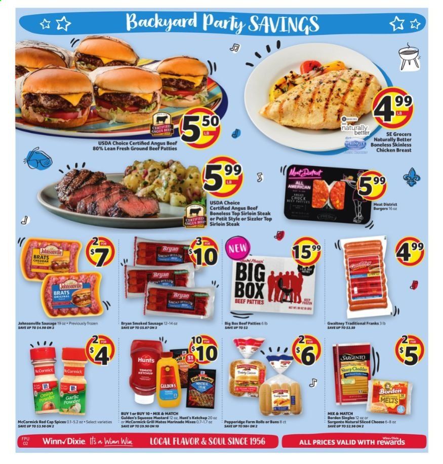 Winn Dixie Weekly Ad September 2 to September 8