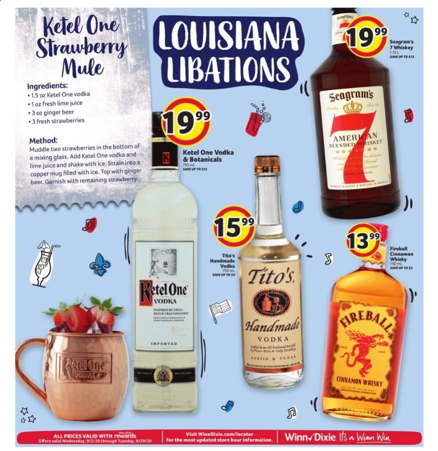 Winn Dixie Weekly Ad September 2 to September 8