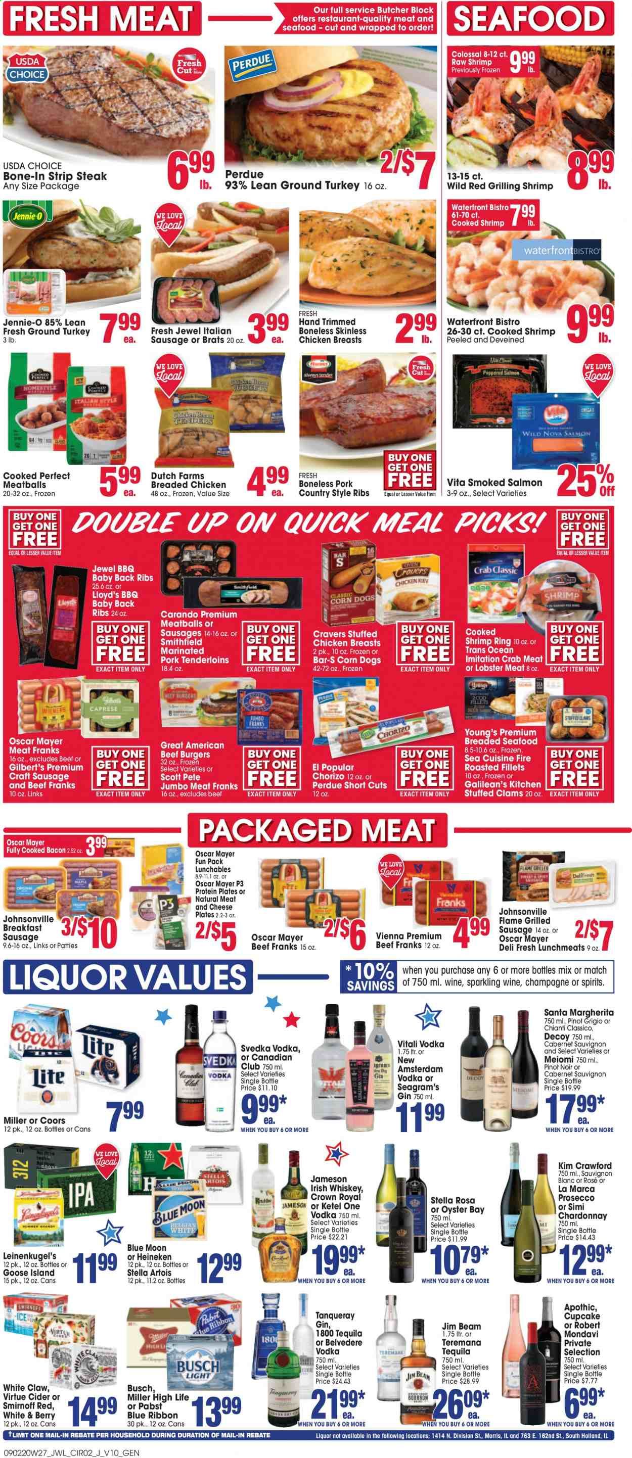Jewel Osco (IL) Weekly Ad September 2 to September 8