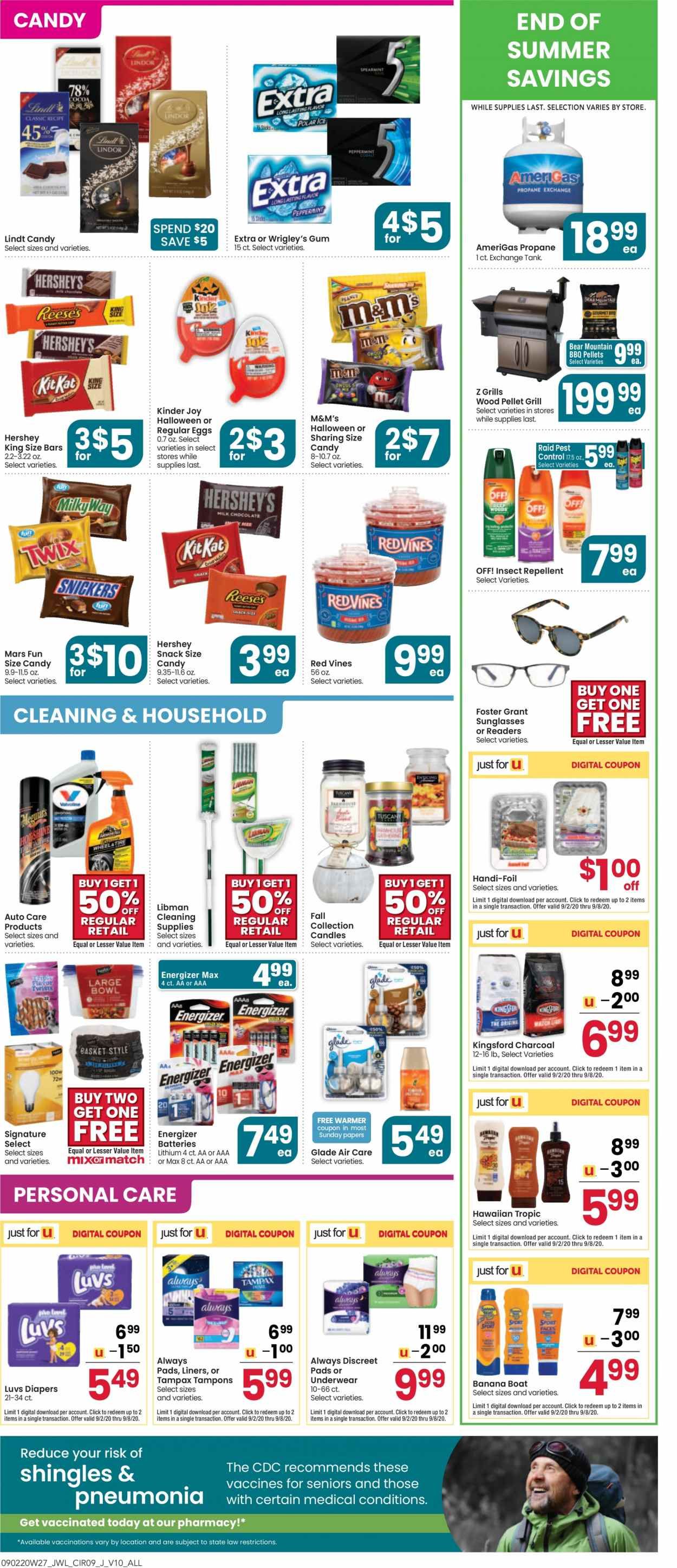 Jewel Osco (IL) Weekly Ad September 2 to September 8