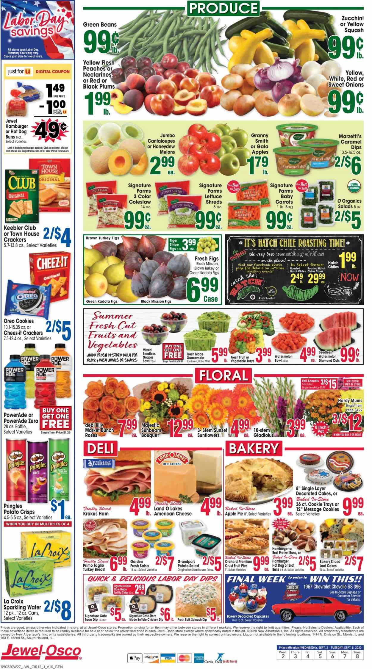 Jewel Osco (IA) Weekly Ad September 2 to September 8
