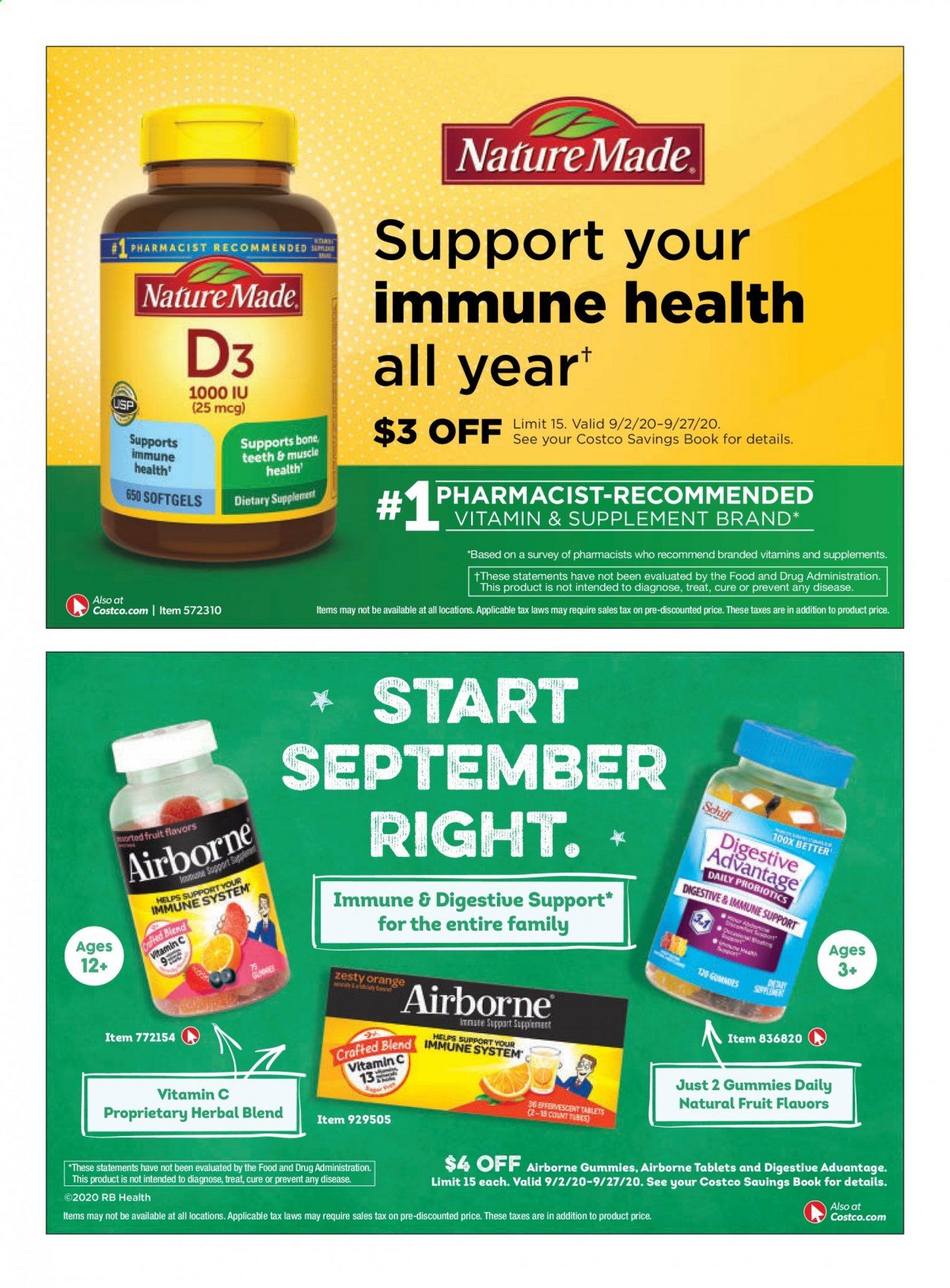 Costco Weekly Ad September 1 to September 30