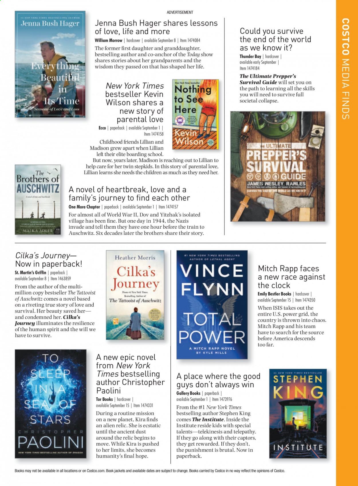 Costco Weekly Ad September 1 to September 30