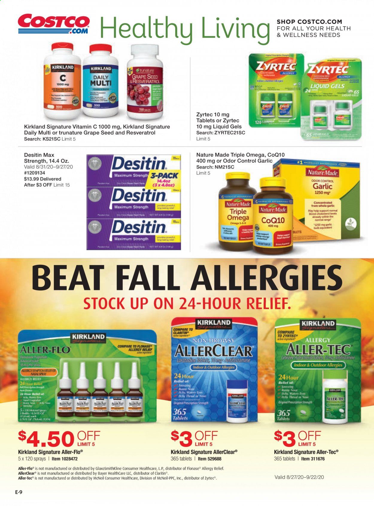Costco Weekly Ad September 1 to September 30