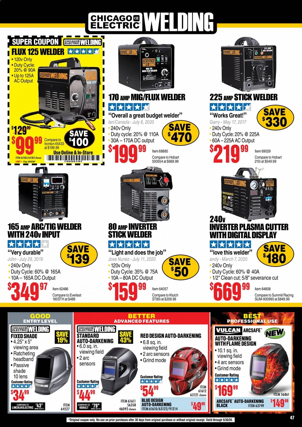 Harbor Freight Weekly Ad September 1 to September 30