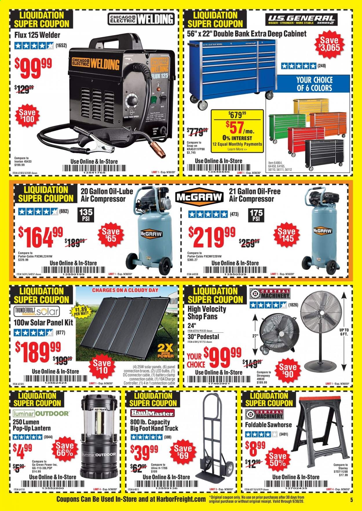 Harbor Freight Weekly Ad September 1 to September 30