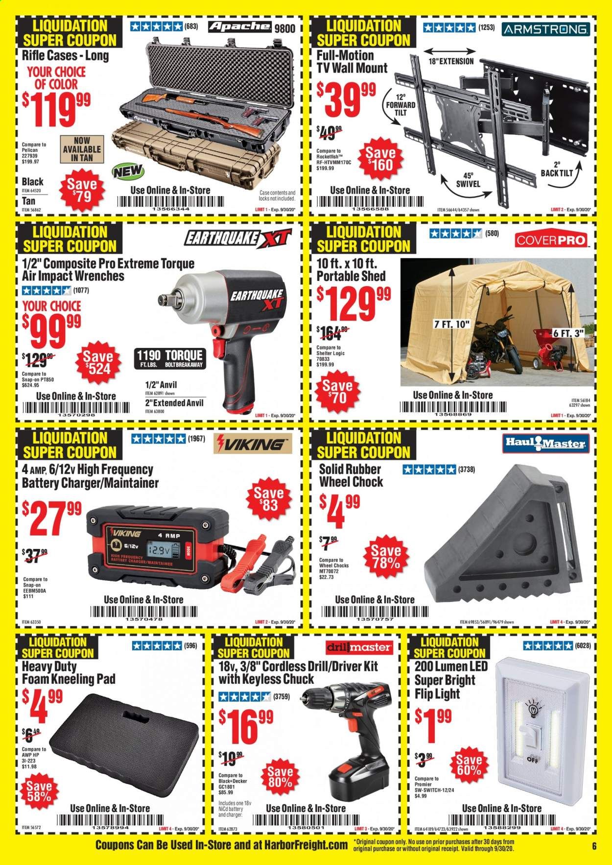 Harbor Freight Weekly Ad September 1 to September 30