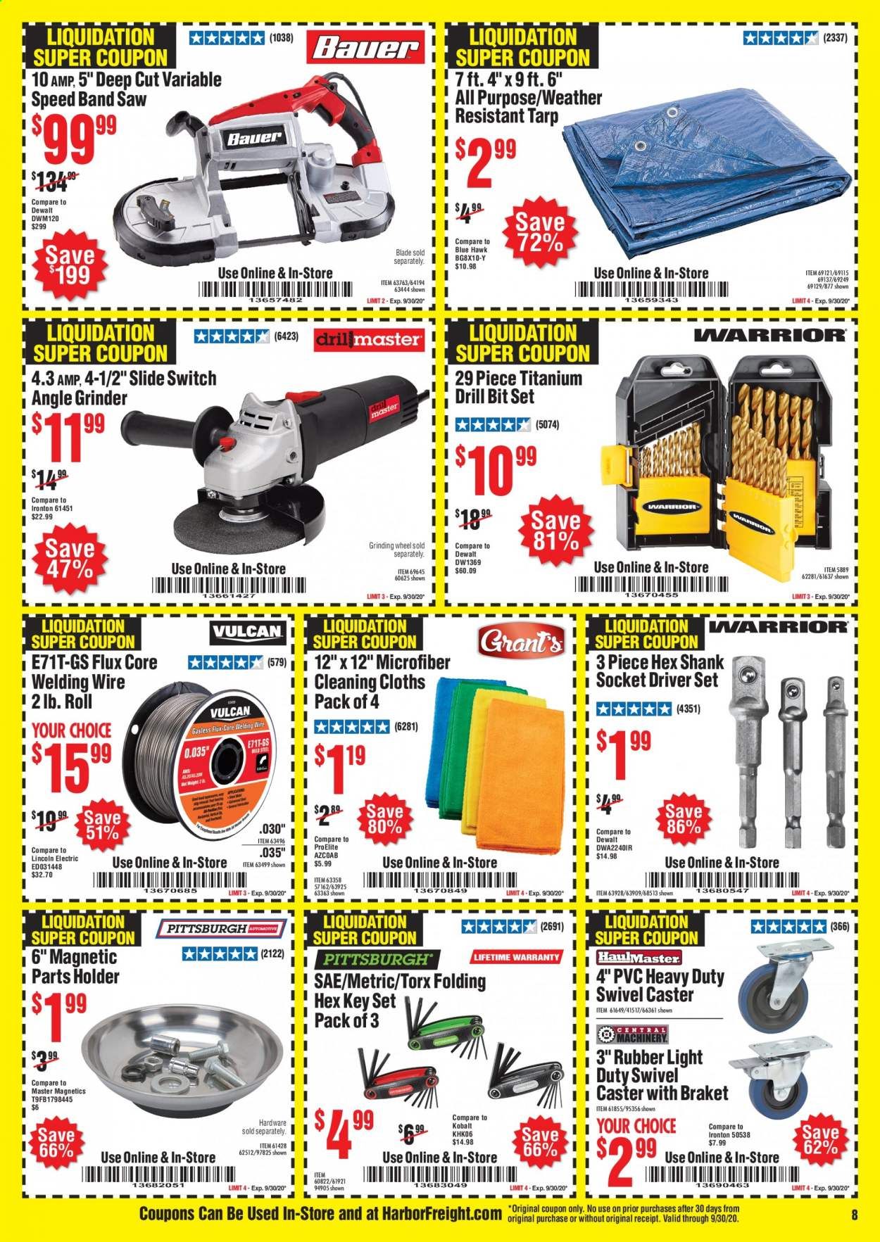 Harbor Freight Weekly Ad September 1 to September 30