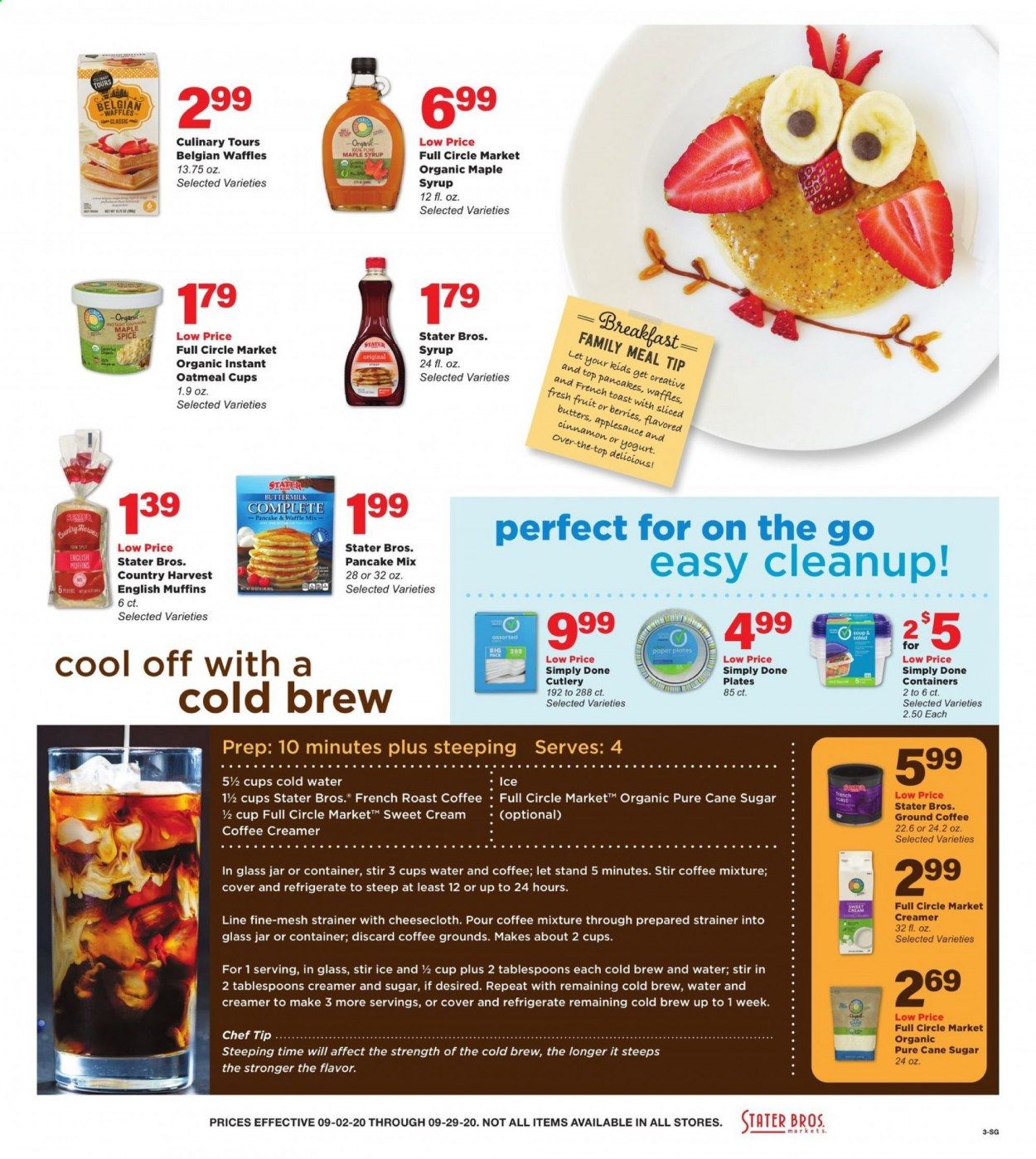 Stater Bros. Weekly Ad September 2 to September 29