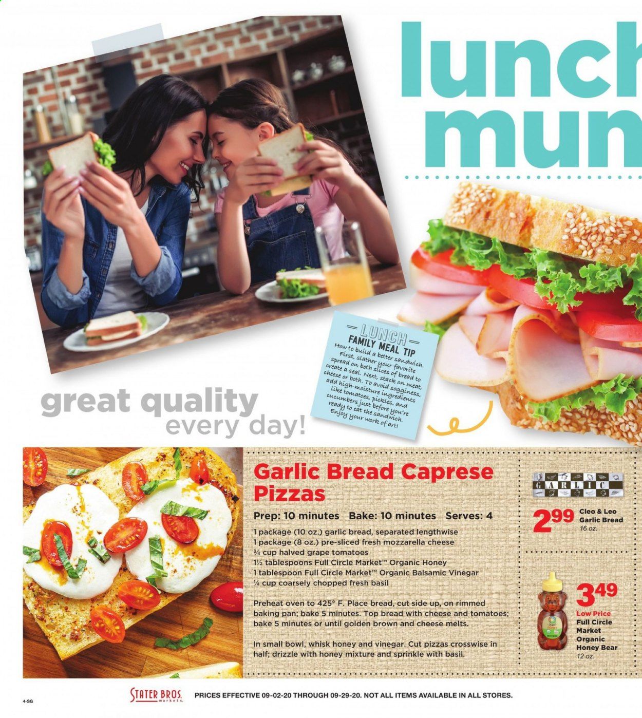 Stater Bros. Weekly Ad September 2 to September 29