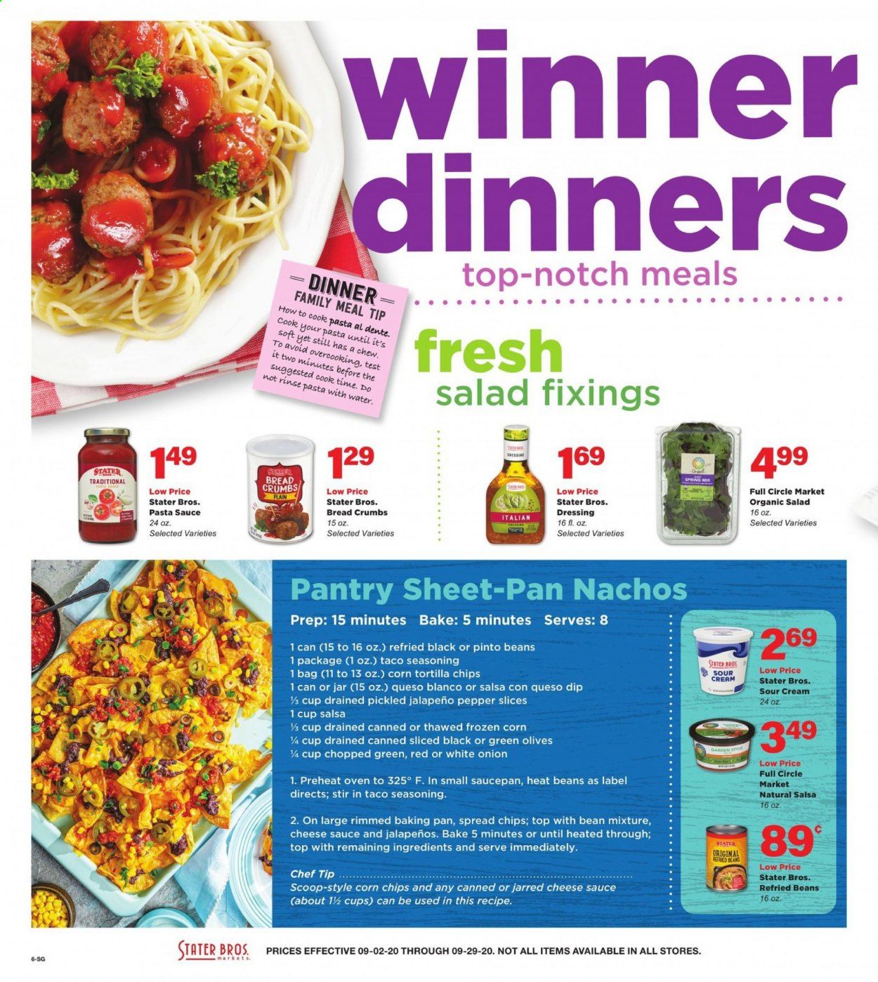 Stater Bros. Weekly Ad September 2 to September 29