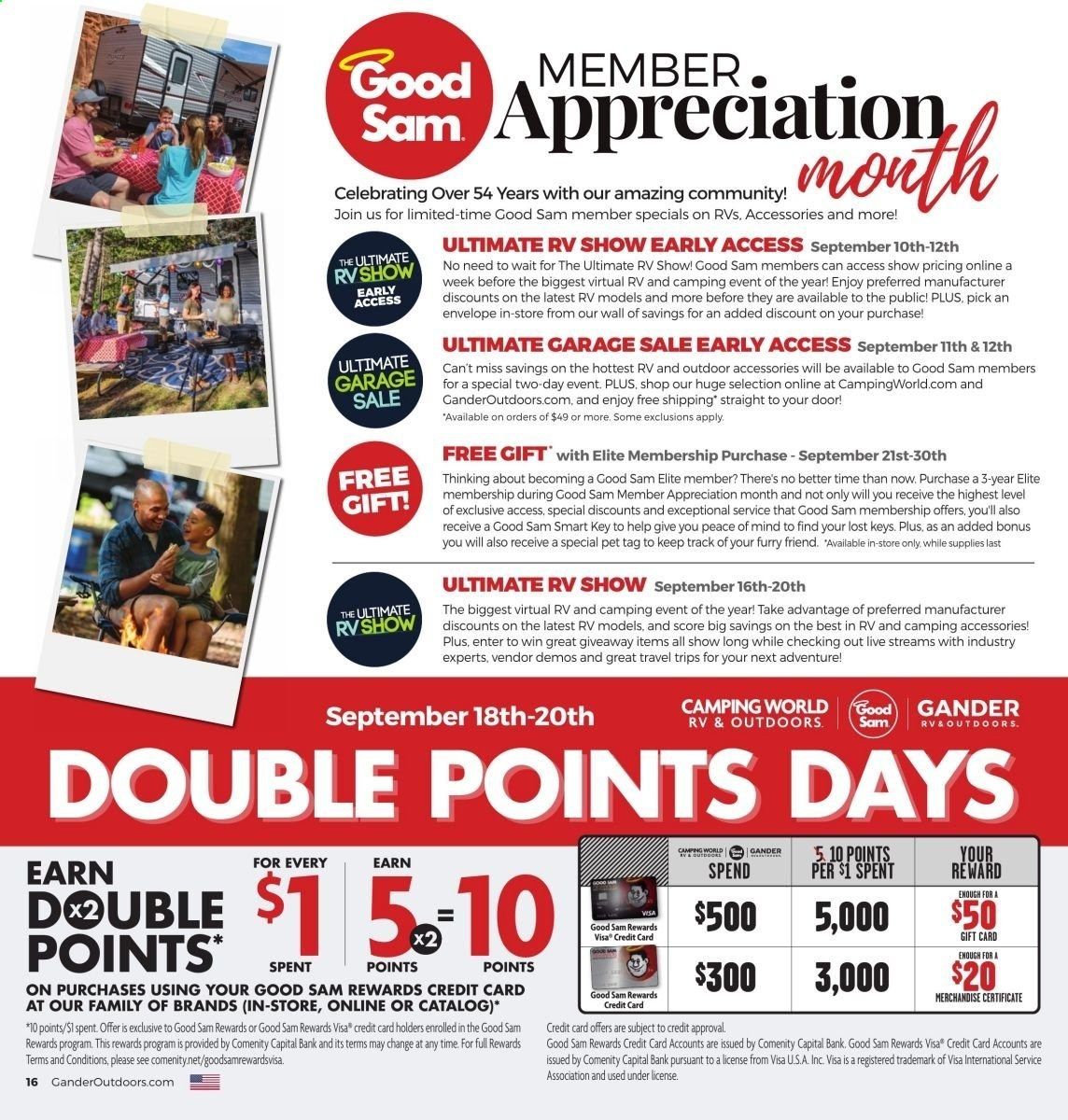 Camping World Weekly Ad August 31 to September 27
