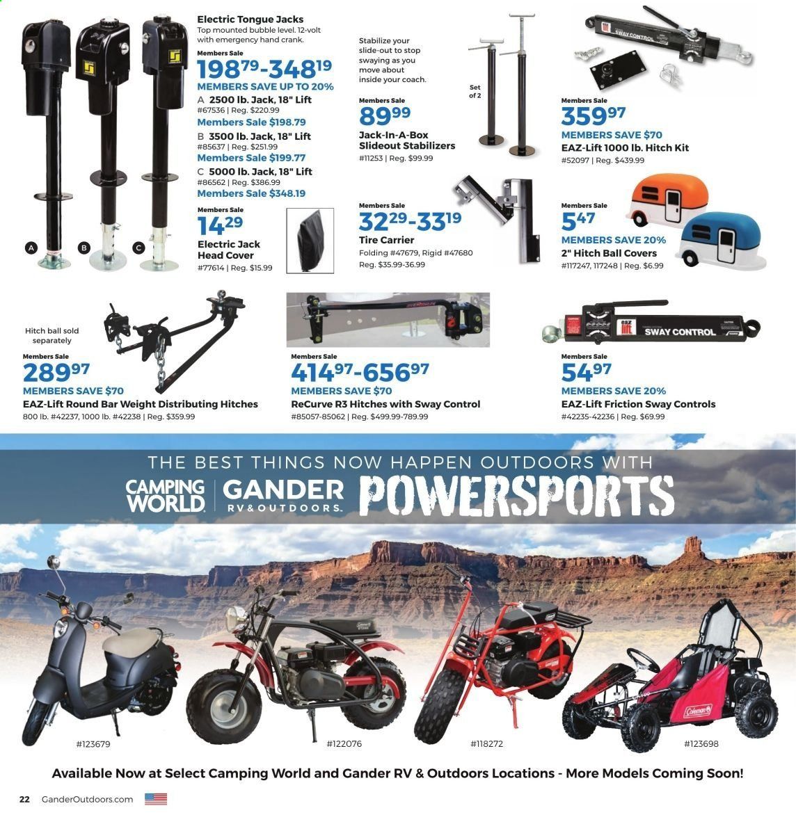 Camping World Weekly Ad August 31 to September 27