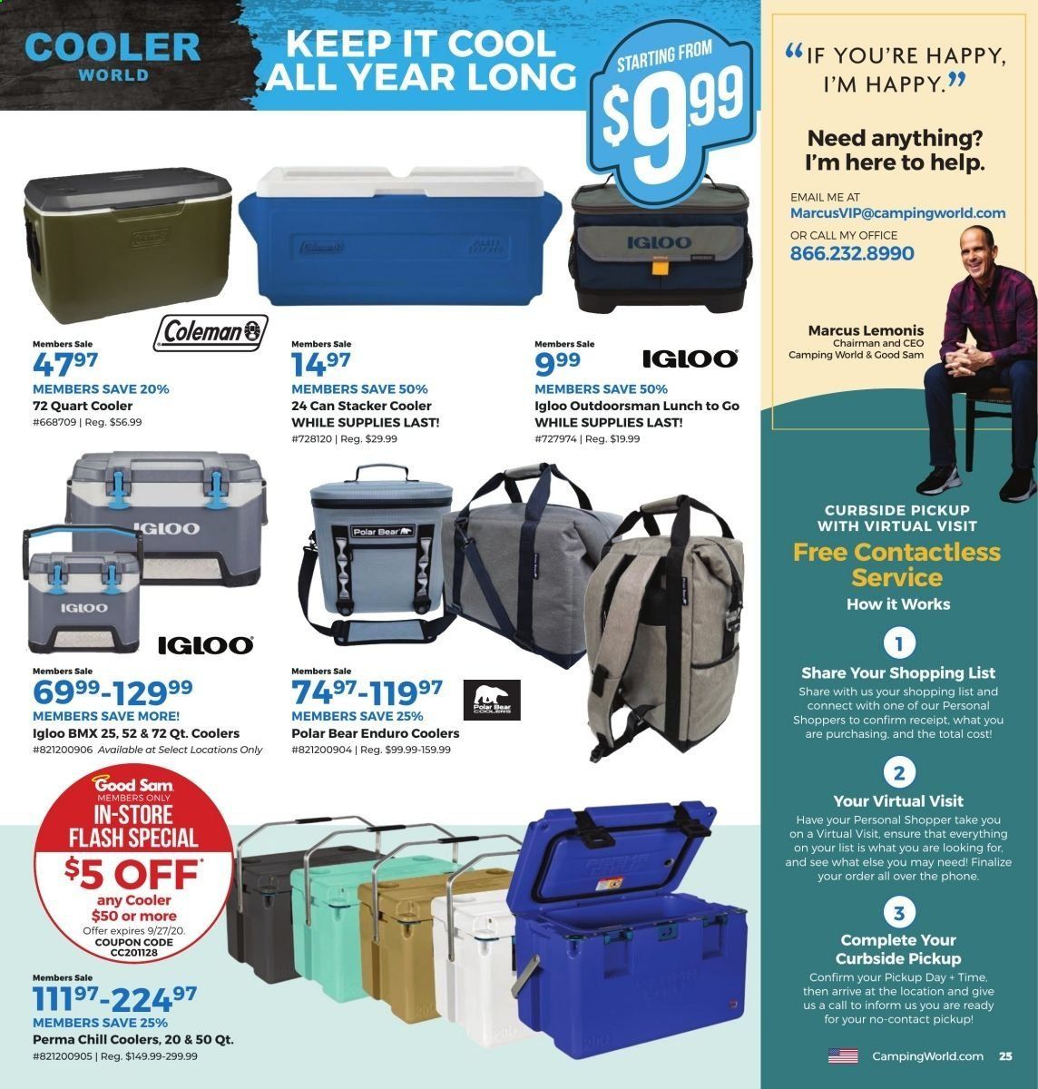 Camping World Weekly Ad August 31 to September 27