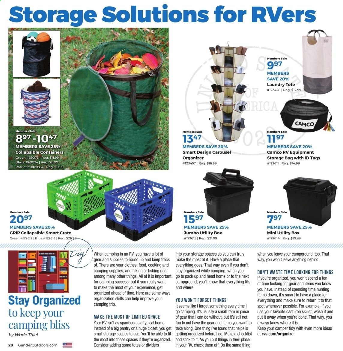 Camping World Weekly Ad August 31 to September 27