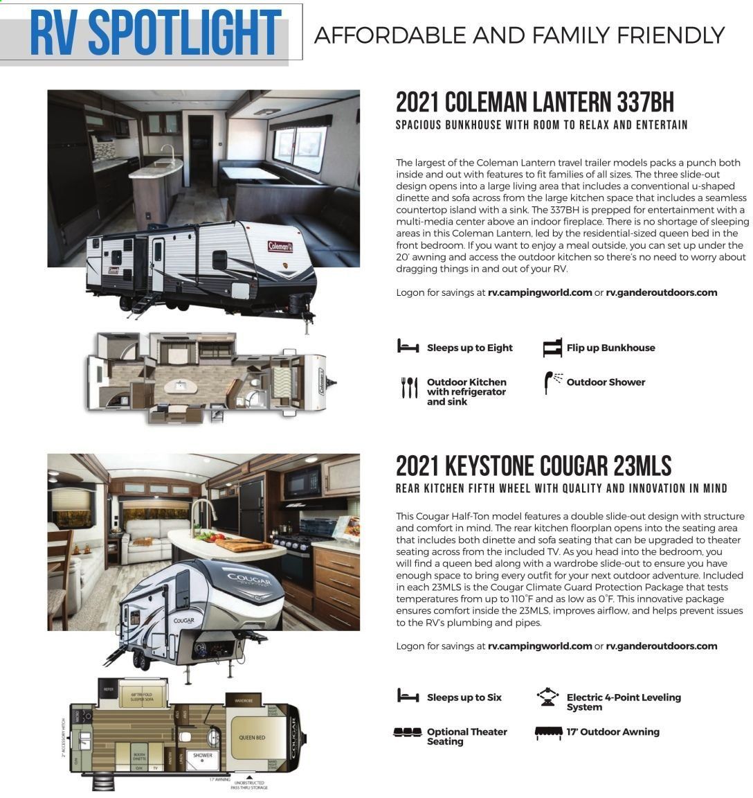 Camping World Weekly Ad August 31 to September 27