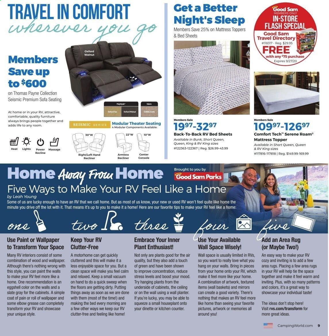 Camping World Weekly Ad August 31 to September 27