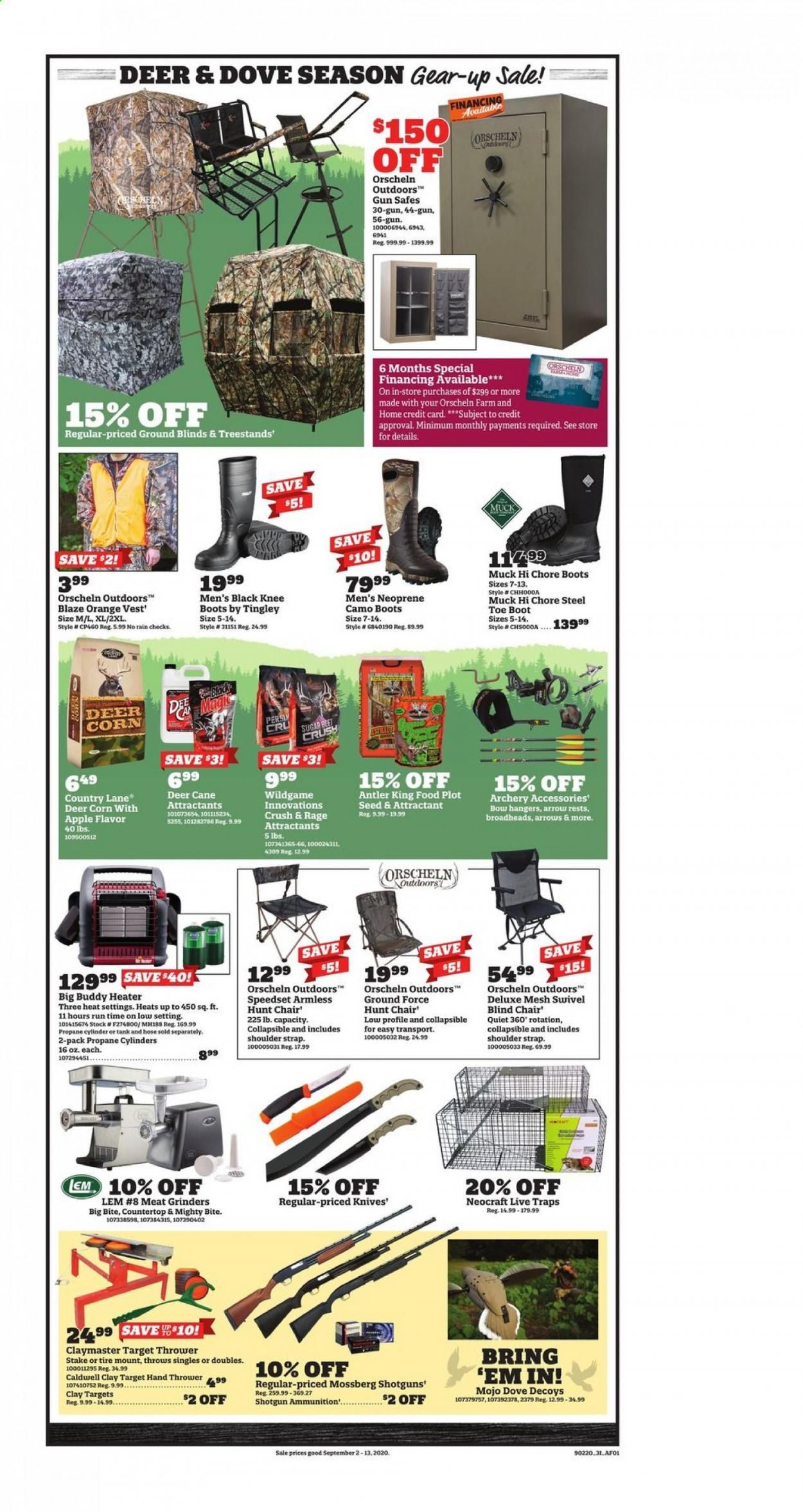 Orscheln Farm and Home Weekly Ad September 2 to September 13