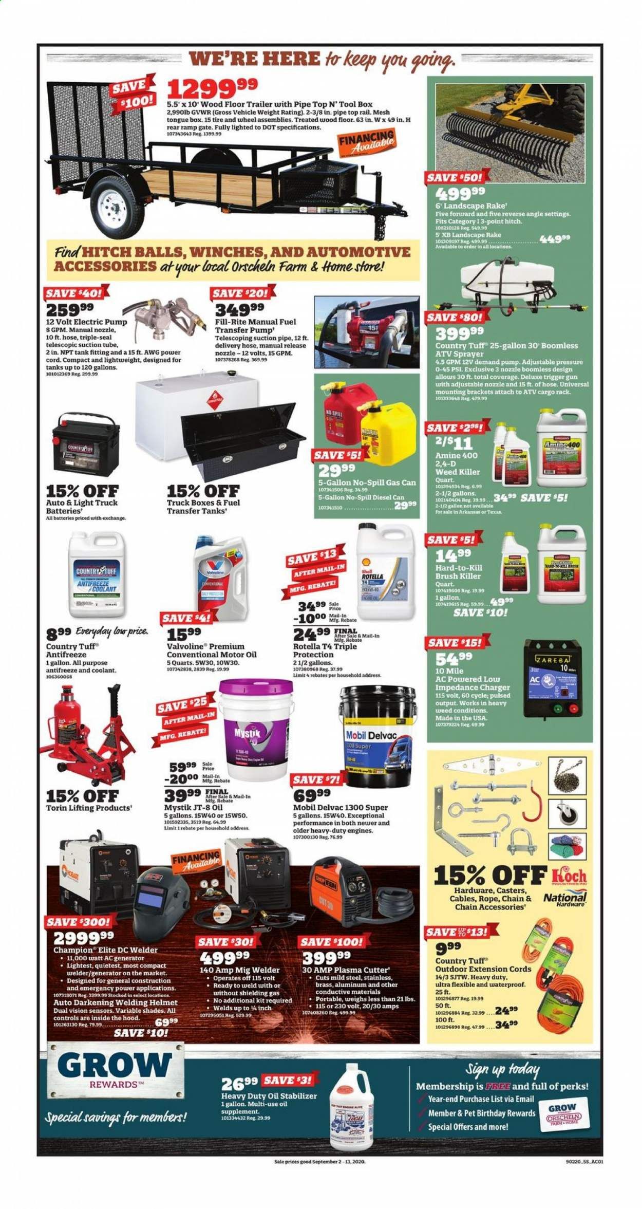 Orscheln Farm and Home Weekly Ad September 2 to September 13