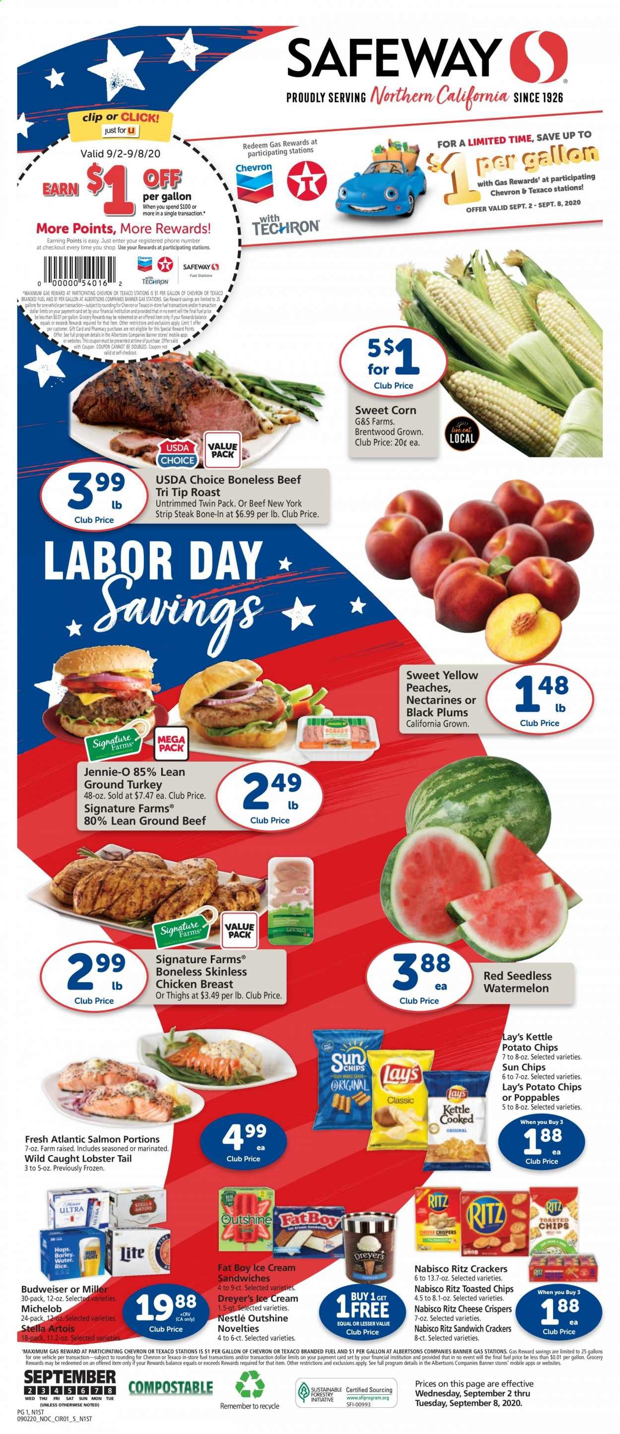 Safeway Weekly Ad September 2 to September 8