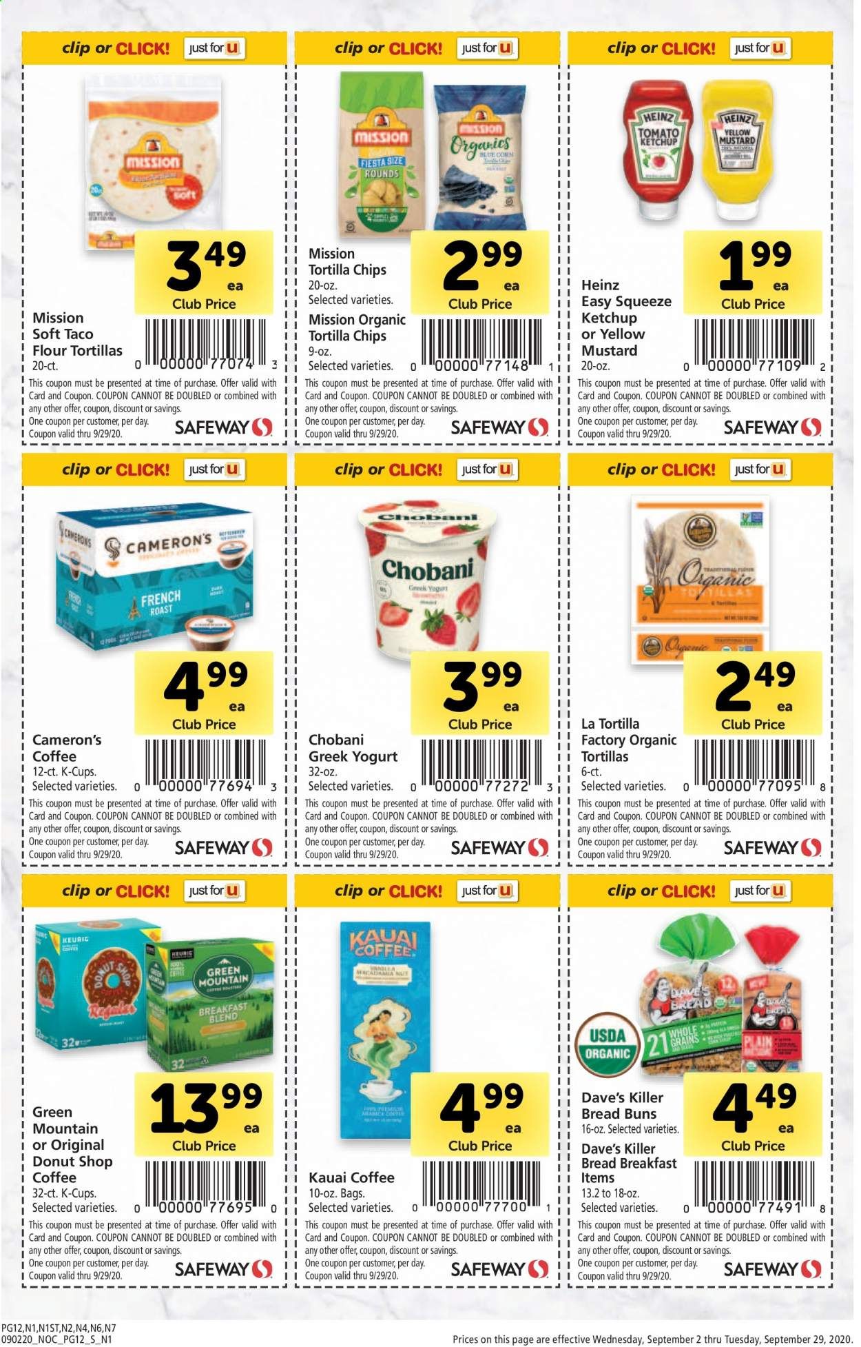Safeway Weekly Ad September 2 to September 29