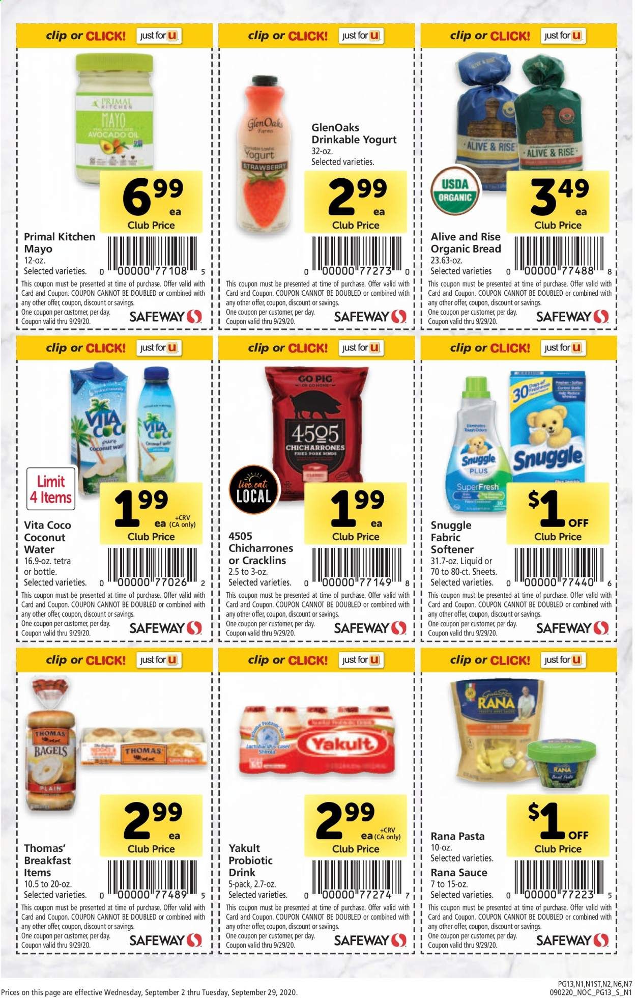Safeway Weekly Ad September 2 to September 29
