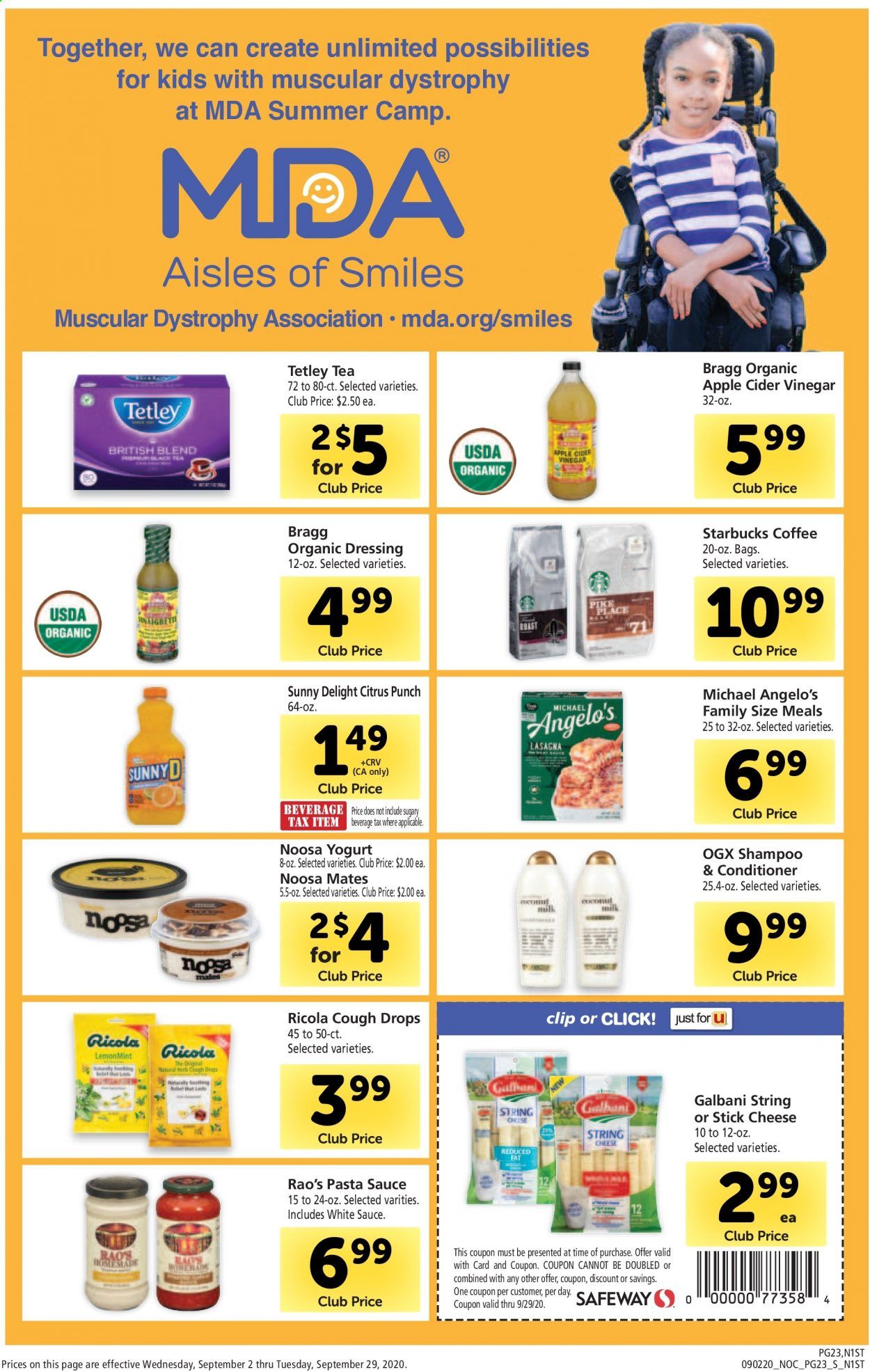 Safeway Weekly Ad September 2 to September 29