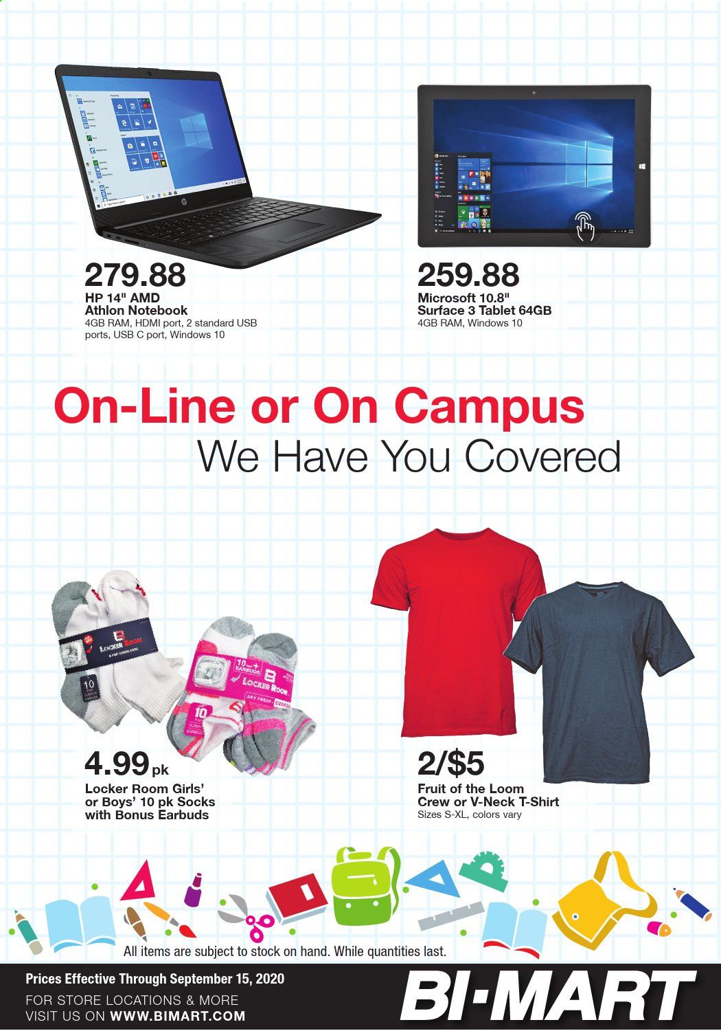 Bi-Mart Weekly Ad September 1 to September 15