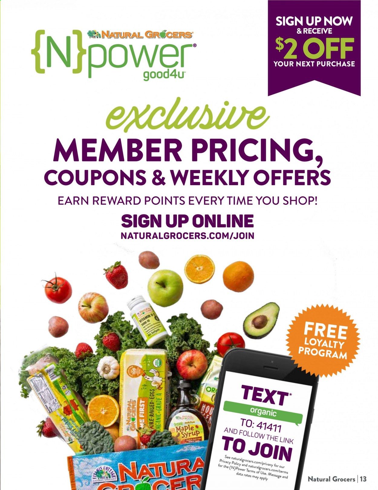 Natural Grocers Weekly Ad August 28 to September 26
