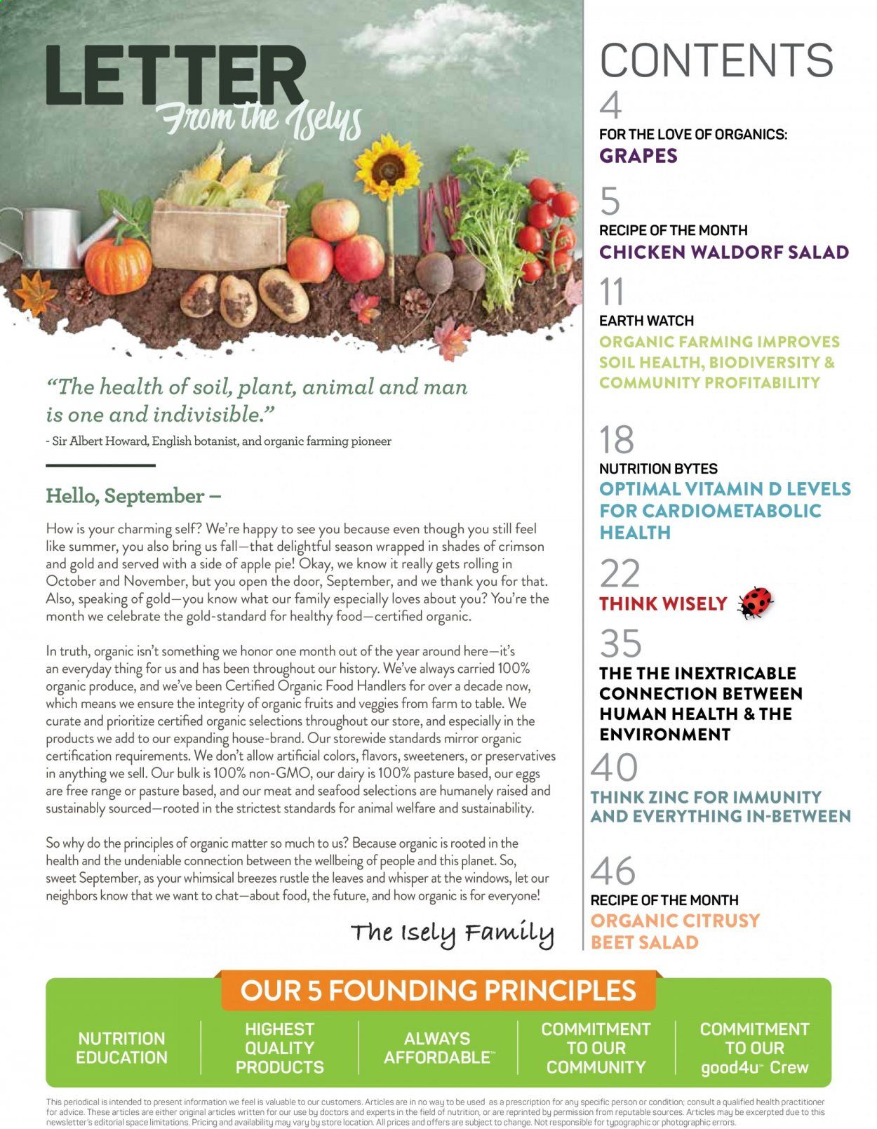 Natural Grocers Weekly Ad August 28 to September 26