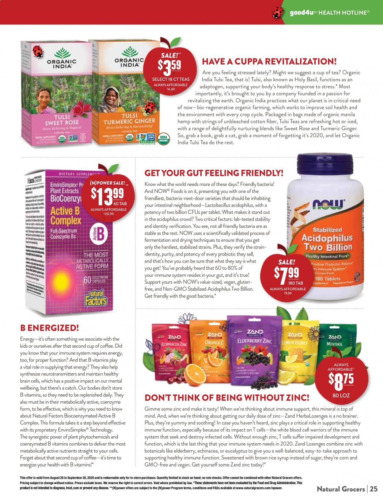 Natural Grocers Weekly Ad August 28 to September 26