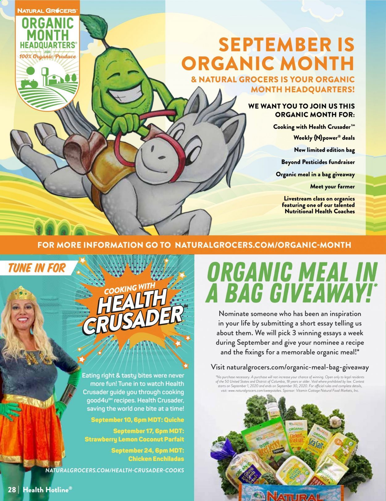 Natural Grocers Weekly Ad August 28 to September 26