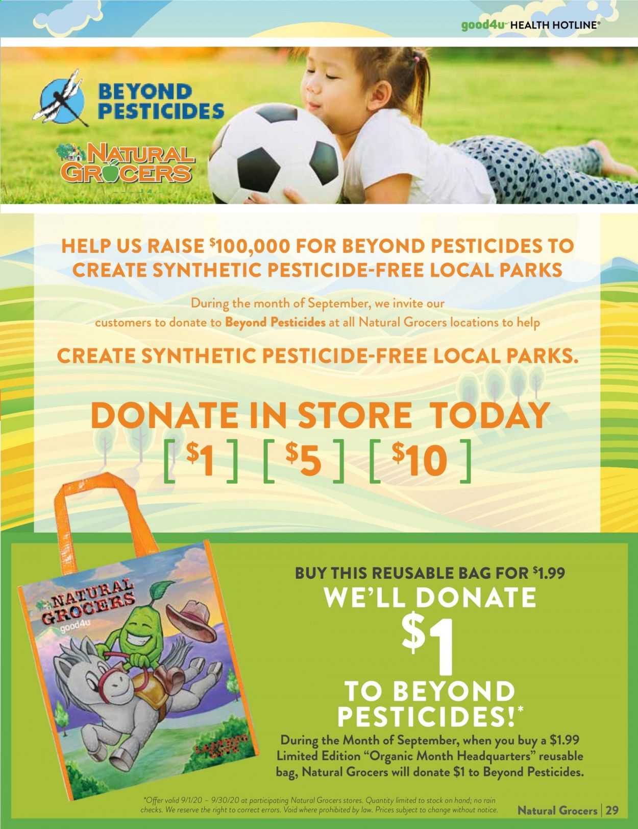 Natural Grocers Weekly Ad August 28 to September 26