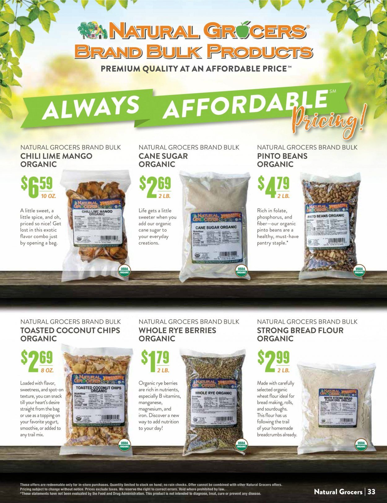 Natural Grocers Weekly Ad August 28 to September 26