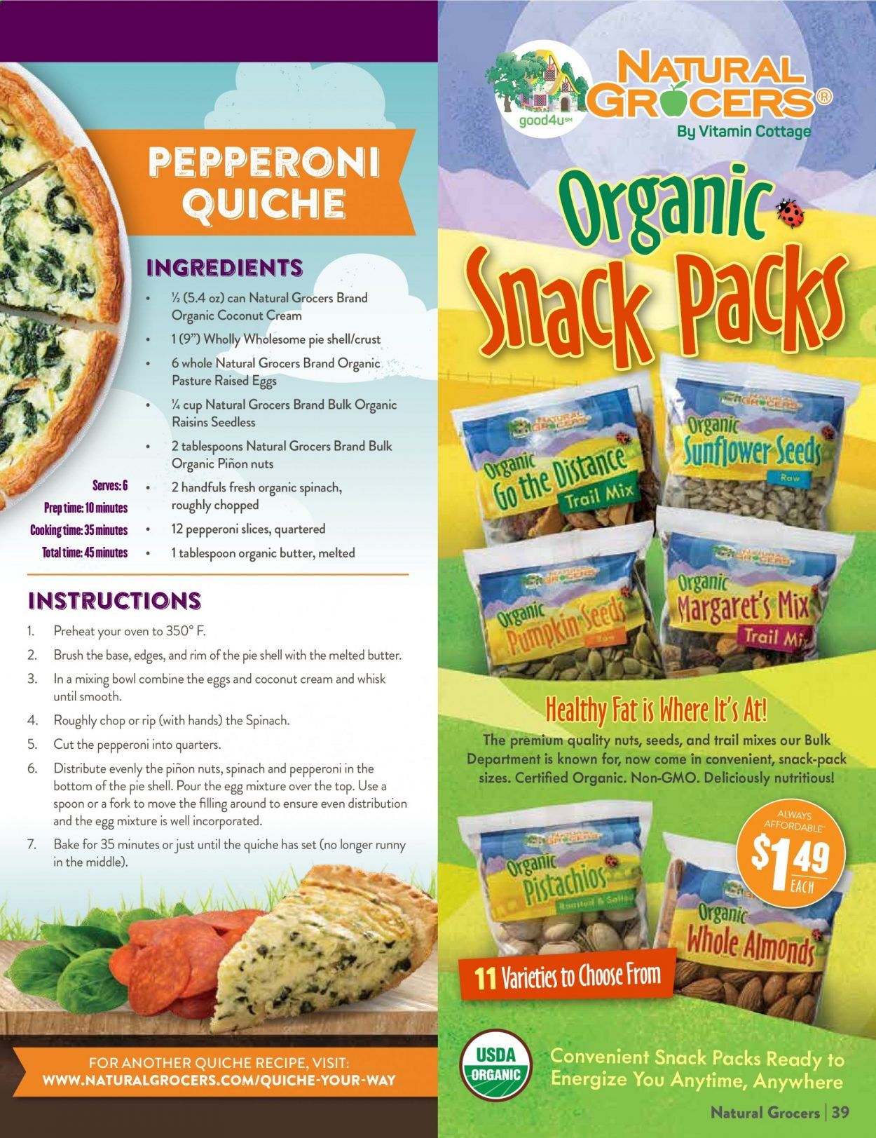 Natural Grocers Weekly Ad August 28 to September 26