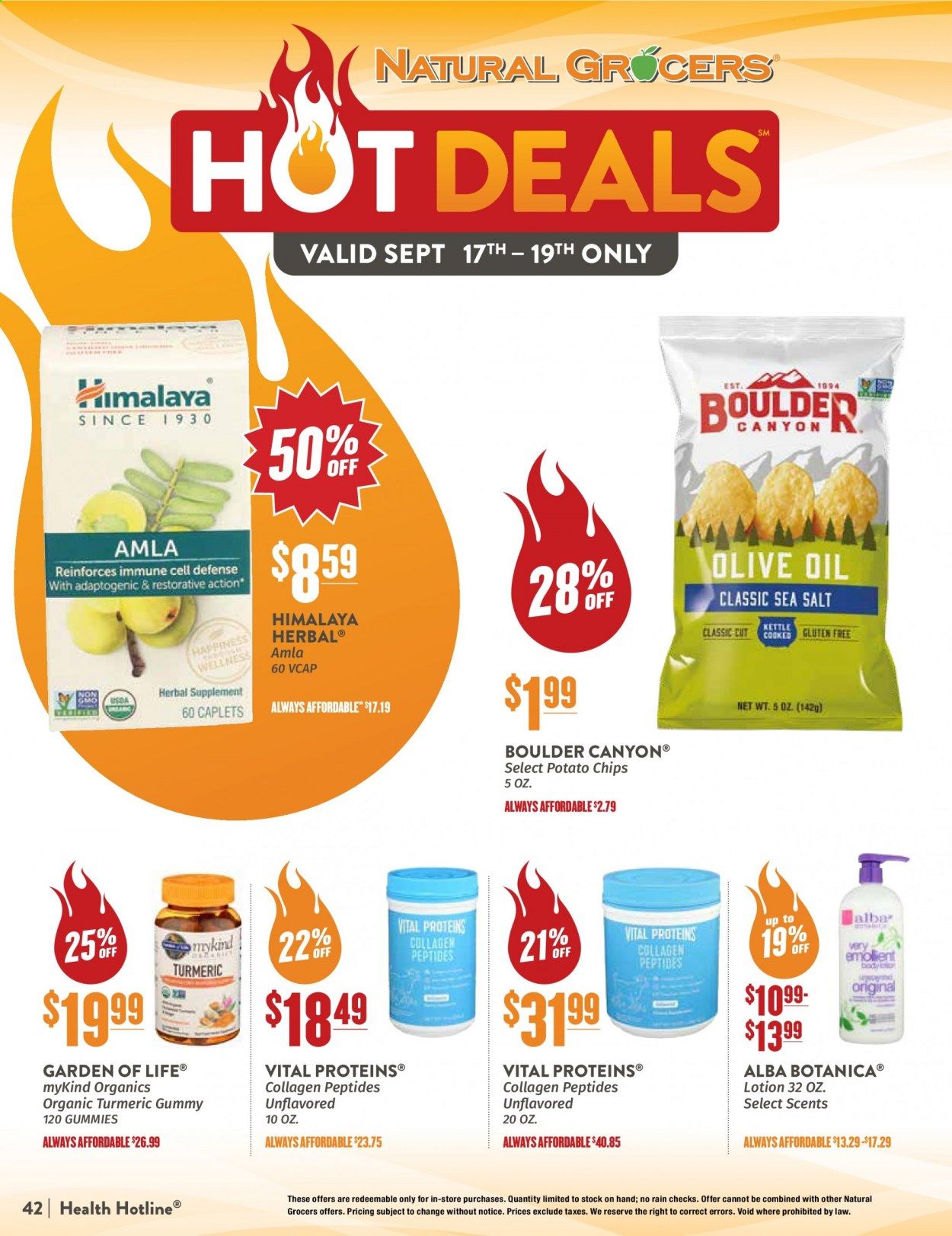 Natural Grocers Weekly Ad August 28 to September 26