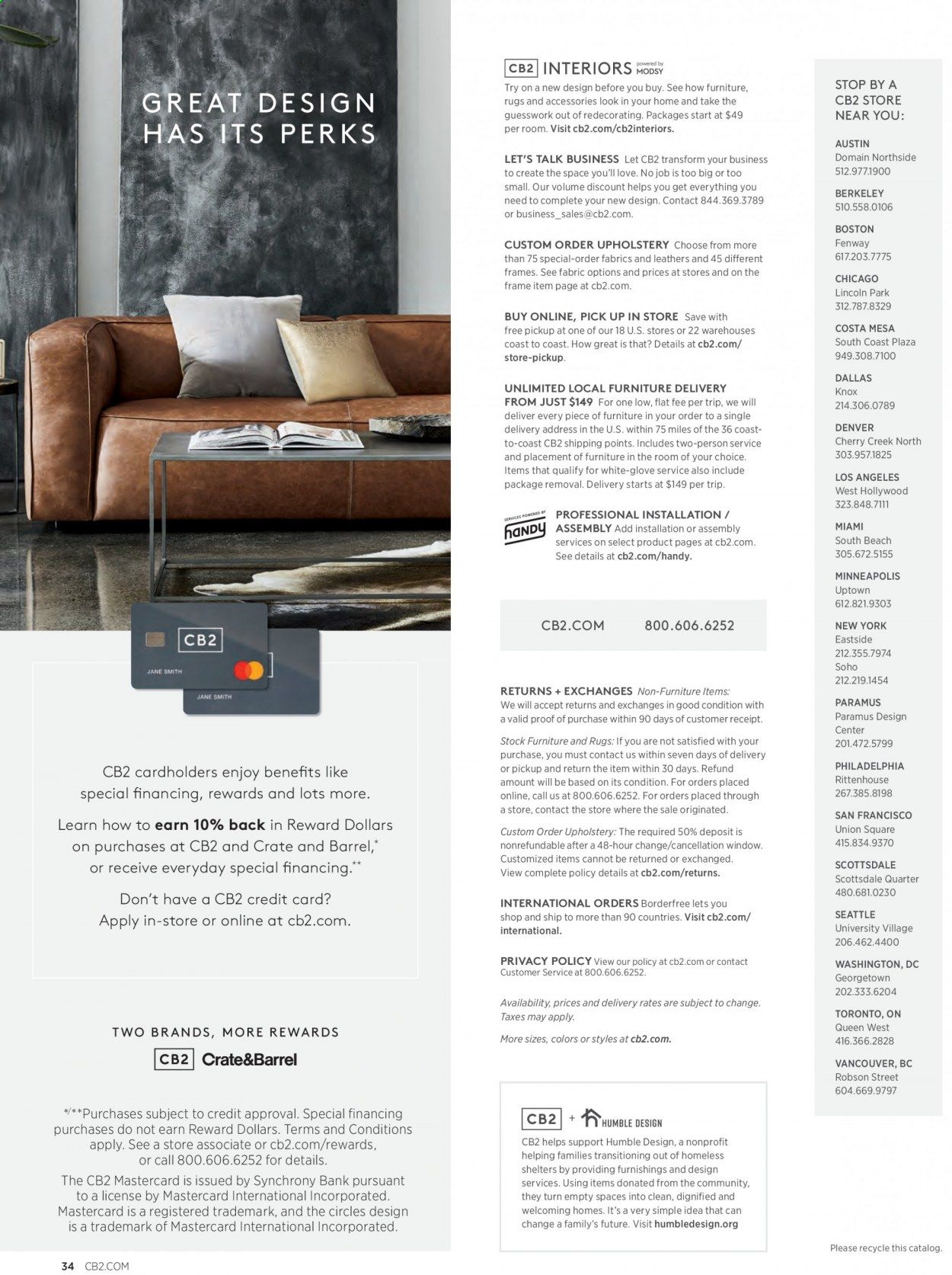 CB2 Weekly Ad September 1 to September 30