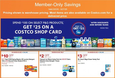 Costco Weekly Ad September 2 to September 27