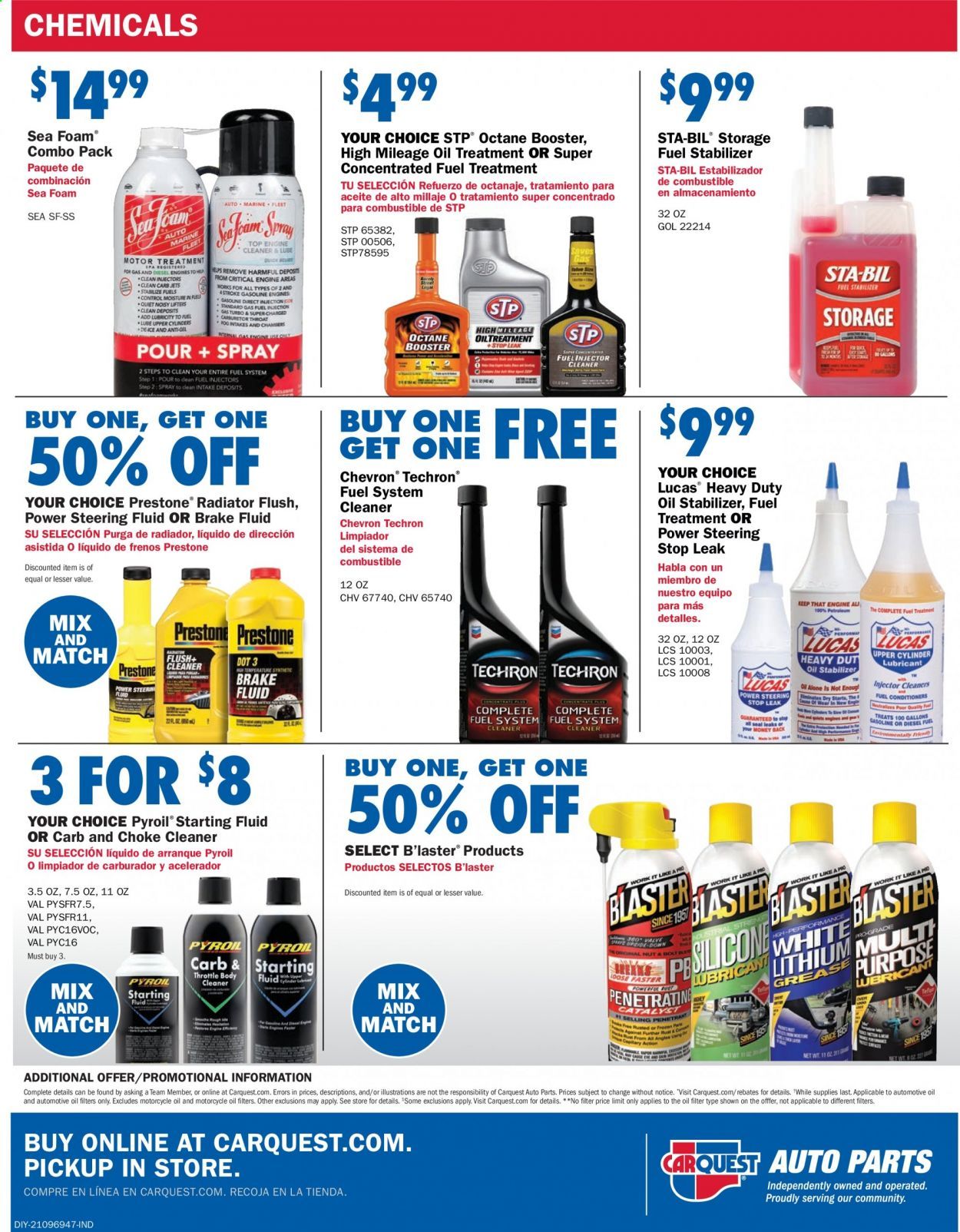 Carquest Weekly Ad August 27 to September 30