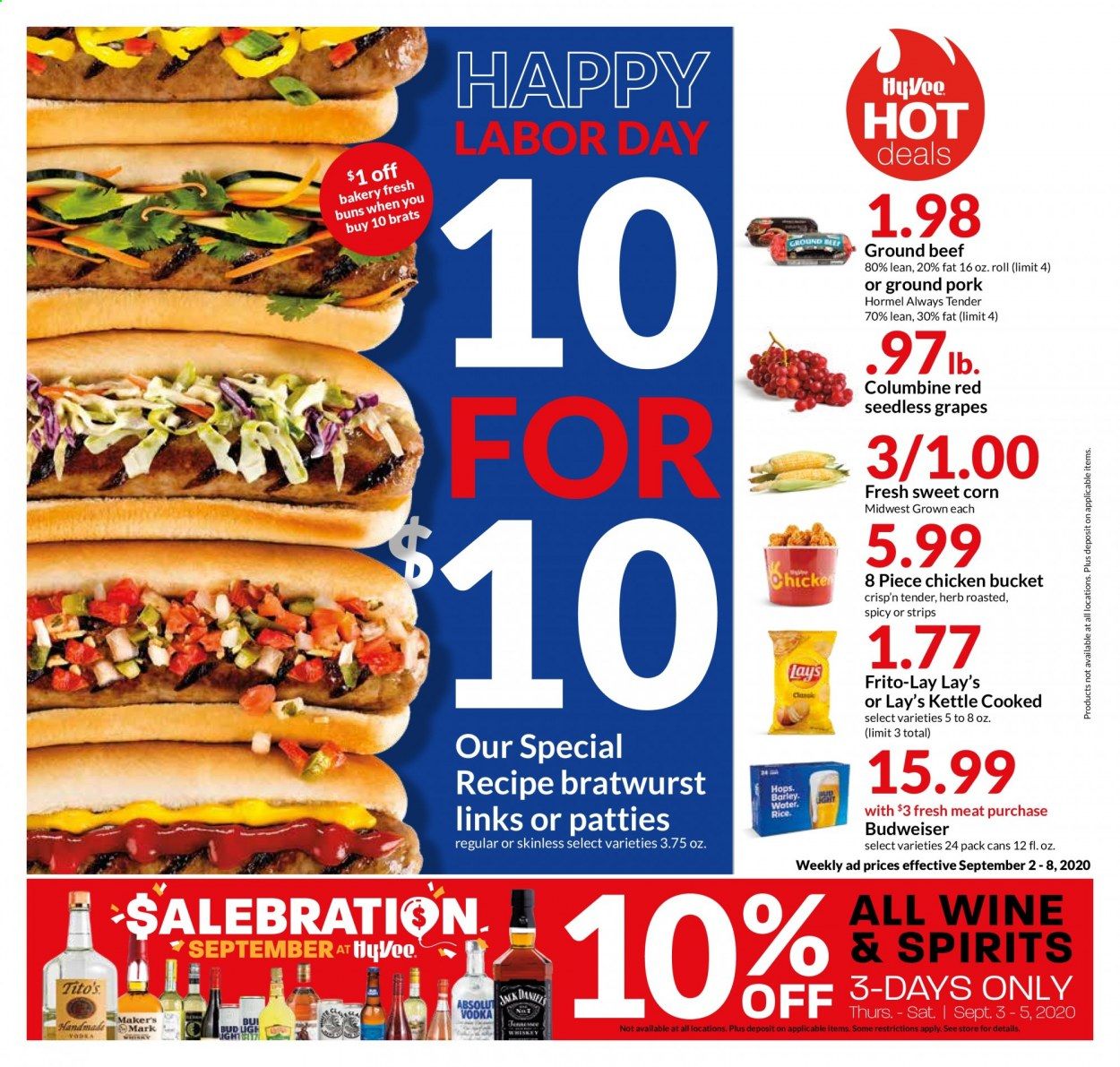Hy-Vee (IA, IL, KS, MN, MO, NE, SD, WI) Weekly Ad September 2 to September 8