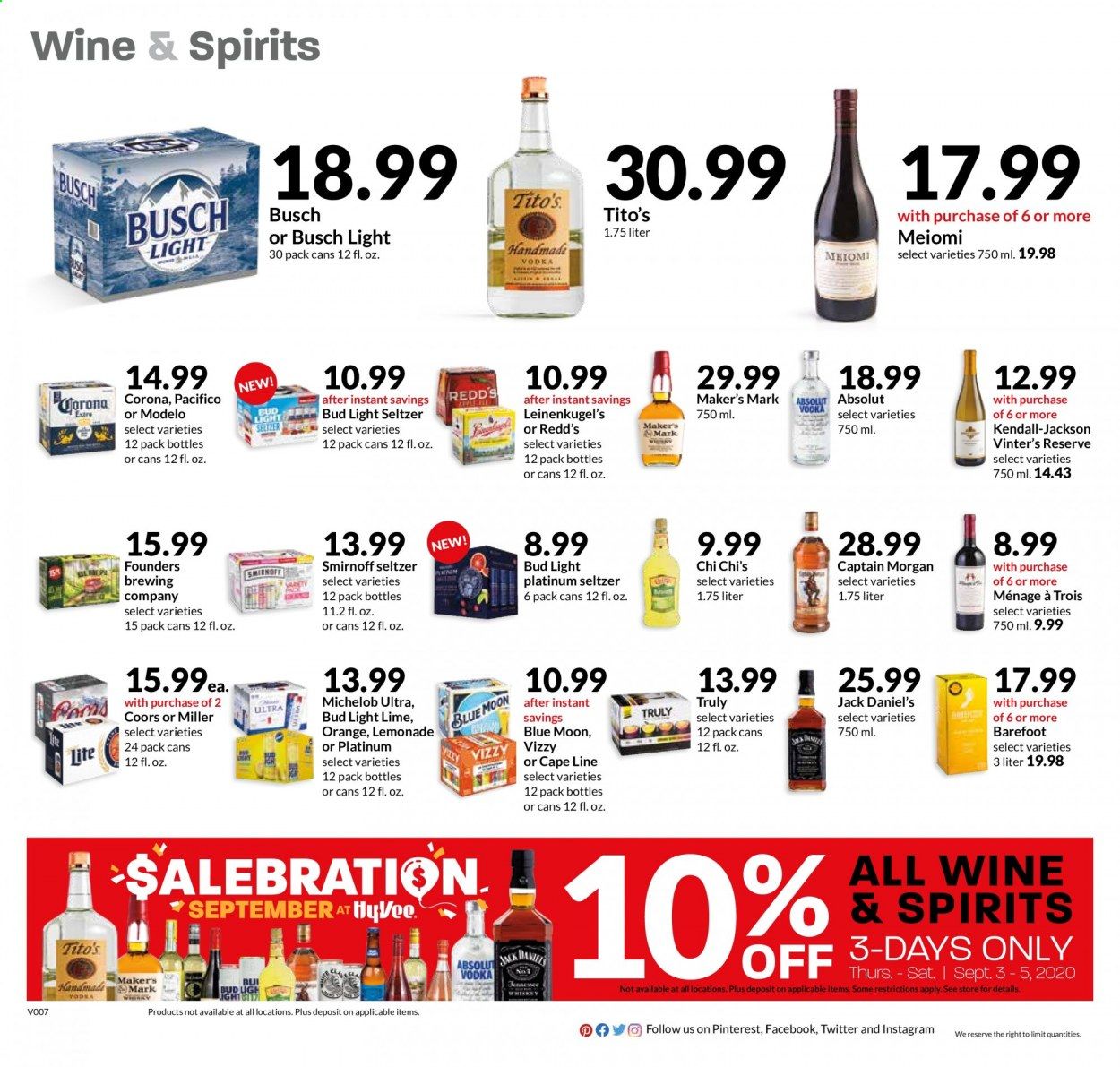 Hy-Vee (IA, IL, KS, MN, MO, NE, SD, WI) Weekly Ad September 2 to September 8