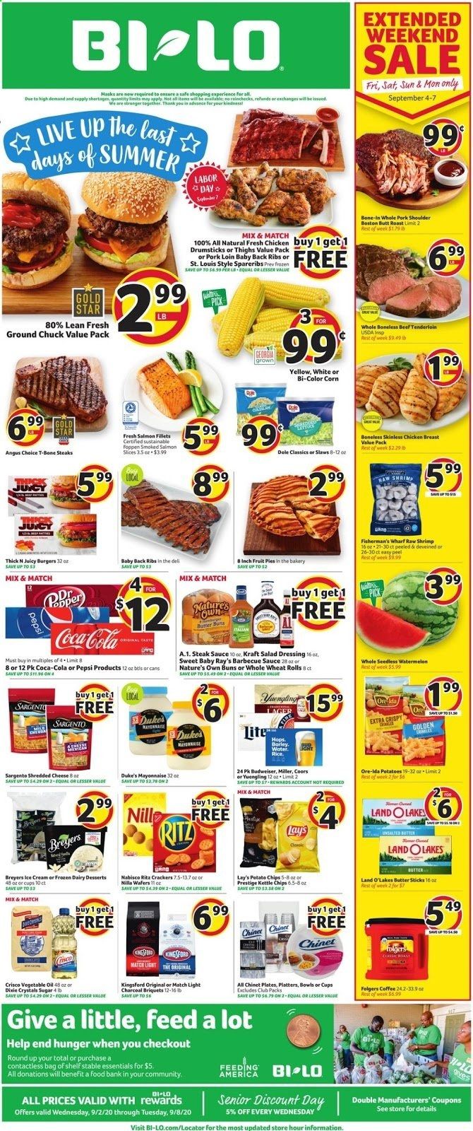 BI-LO Weekly Ad September 2 to September 8