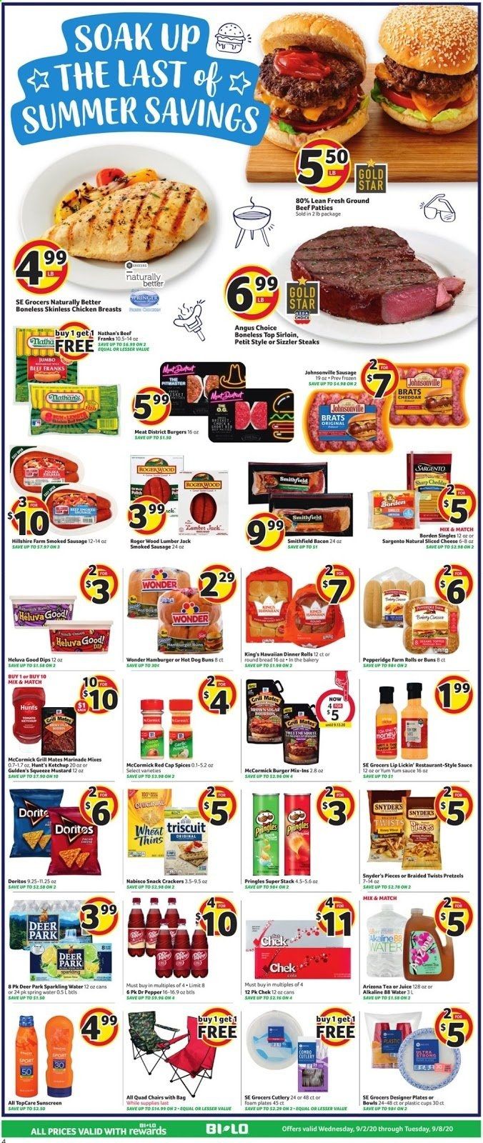 BI-LO Weekly Ad September 2 to September 8