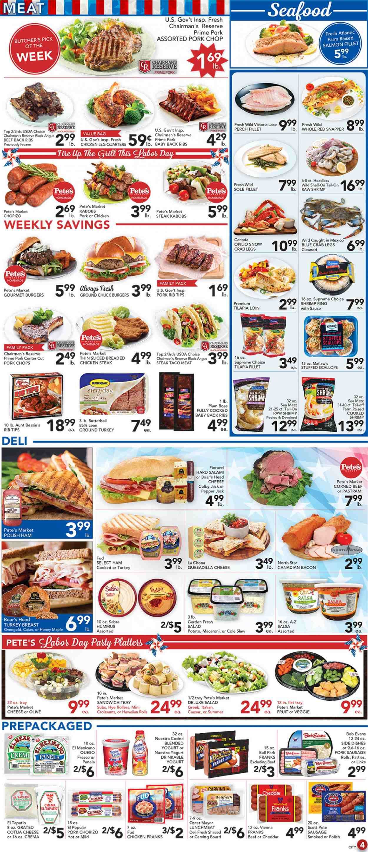 Pete's Fresh Market Weekly Ad September 2 to September 8