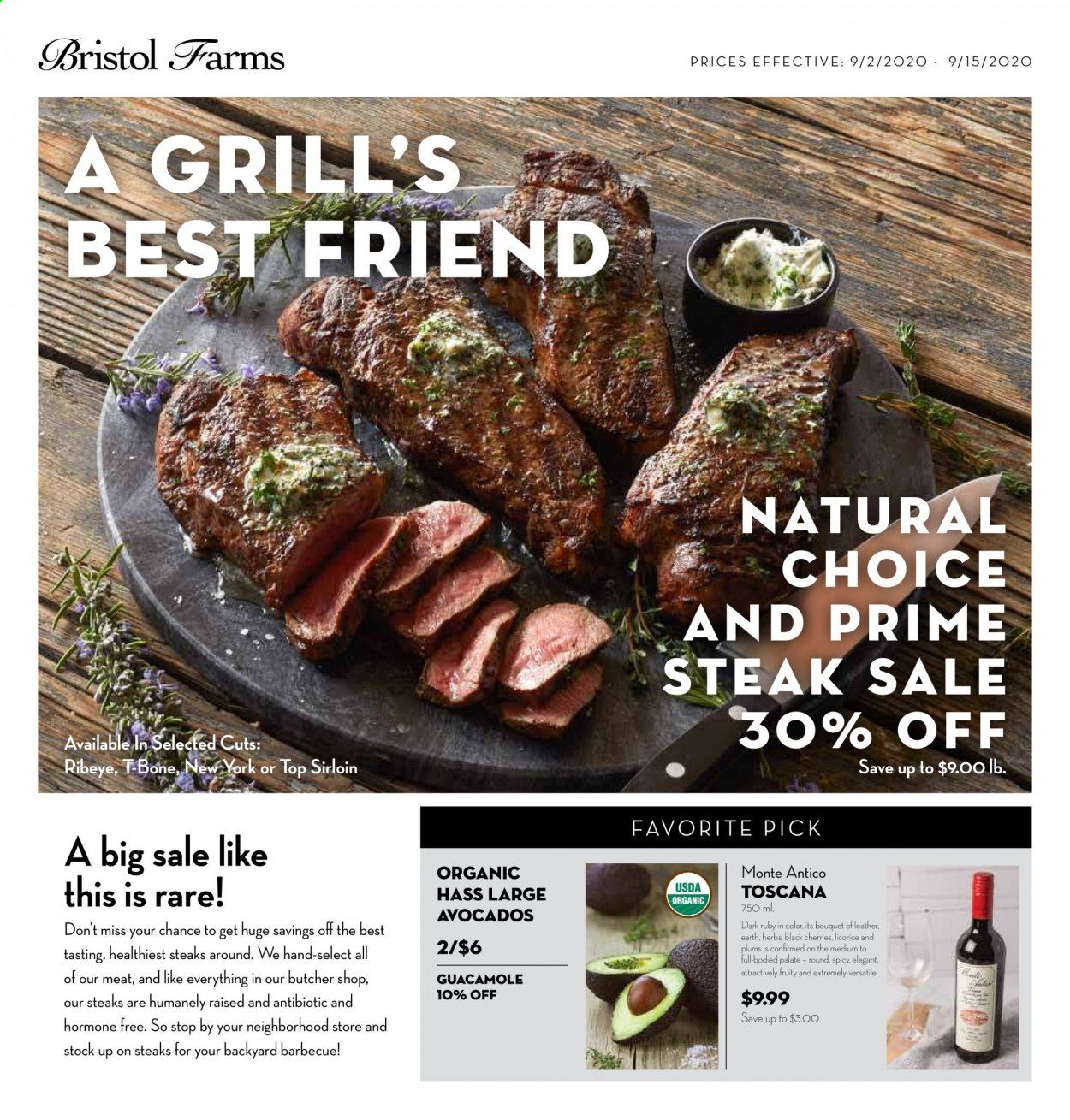 Bristol Farms Weekly Ad September 2 to September 15