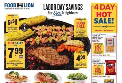 Food Lion (DE) Weekly Ad September 2 to September 8
