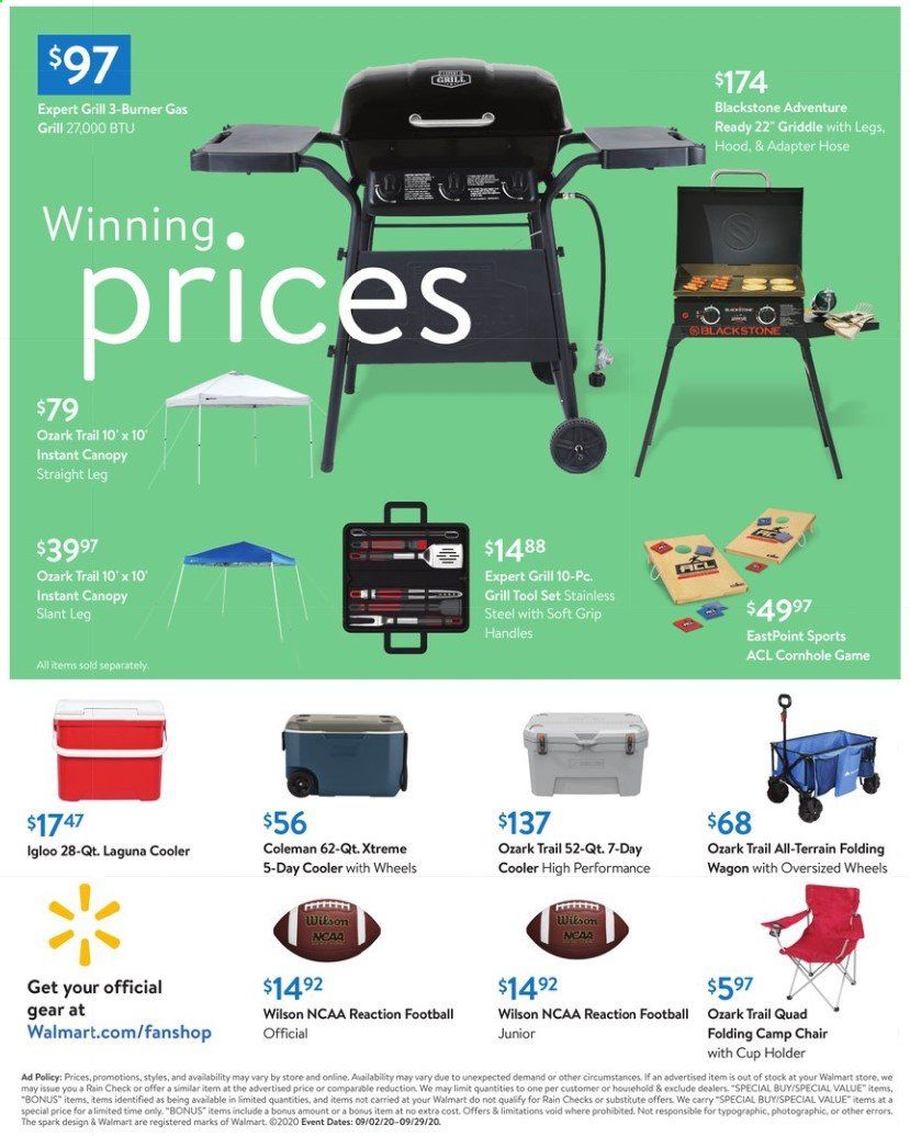 Walmart Weekly Ad September 2 to September 29