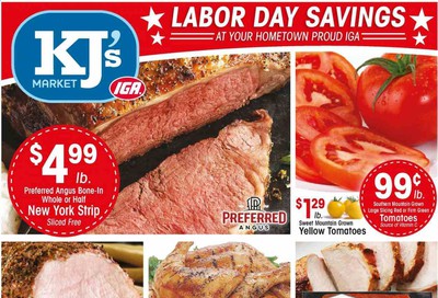 KJ´s Market Weekly Ad September 2 to September 8