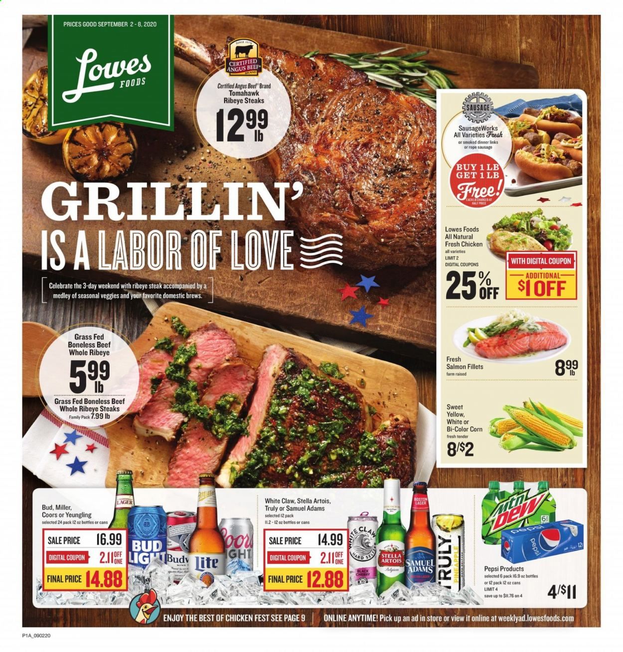 Lowes Foods Weekly Ad September 2 to September 8